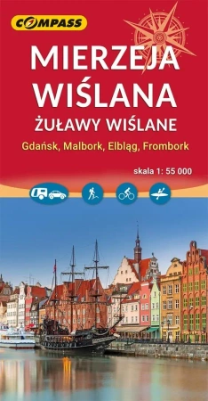 Mapa - Mierzeja Wiślana 1:55 000 - praca zbiorowa