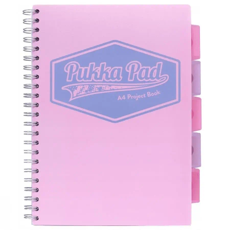 Kołozeszyt Pukka Pad A4 Project Book Pastel różowy - Pukka Pads