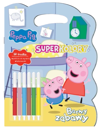 Barwy zabawy. Superkolory. Świnka Peppa - Opracowanie zbiorowe
