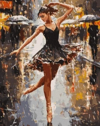 Malowanie po numerach - Gracja deszczu 40x50cm - Ideyka