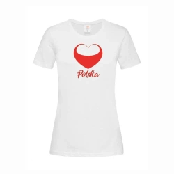 Koszulka damska z nadrukiem serce Polska M - Arpex