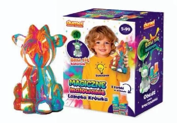 Magiczne malowanie Lampka Krówka - Dumel