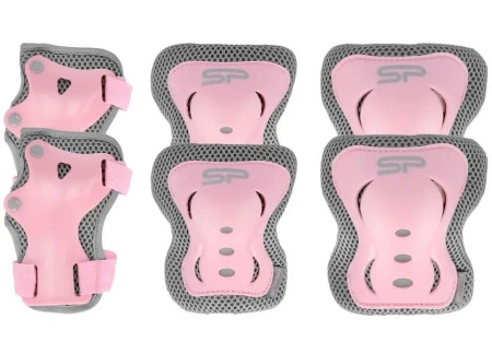 Zestaw ochraniaczy Shield r. L różowy - Spokey