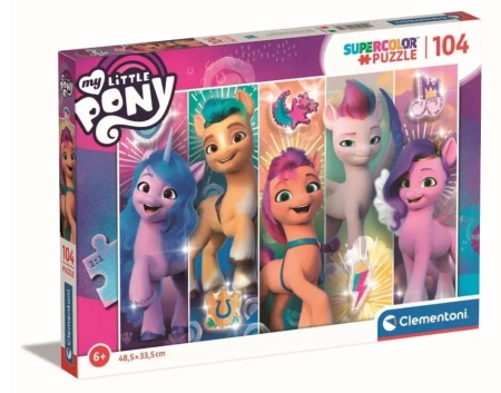 Puzzle 104 Super Kolor My Little Pony - Clementoni