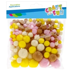Ozdoba dekoracyjna Pompon 140szt Cf Pbh 12/144
