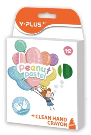 Kredki świecowe Peanut Pastel 12 kolorów - Y-Plus
