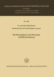 Die Erholungsdauer nach Hitzearbeit als Maß der Belastung - Hans Wenzel Gerd