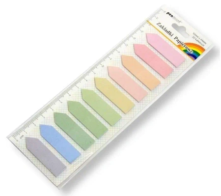 Zakładki indeksujące 12x44mm 10x20szt papierowe - Penword