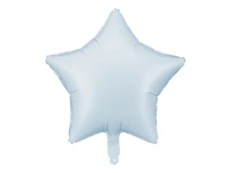 Balon foliowy Gwiazdka 48cm mglisty niebieski - PartyDeco