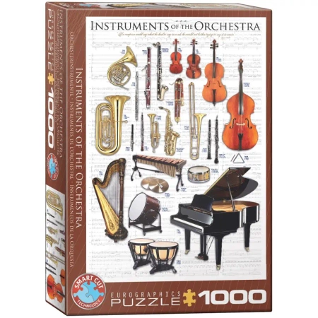 Puzzle 1000 elementów. Instrumenty orkiestry