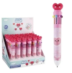 Długopis wielokolorowy Fantasy 10w1 Serce (30szt) - MP Main Paper