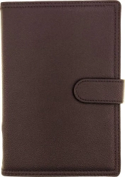 Kalendarz 2026 A5 dzienny z zapięciem ekoskóra brązowy - Panta Plast kalendarze