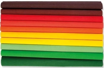 Bibuła marszczona 25x200 Jesień mix 10 rolek - GDD