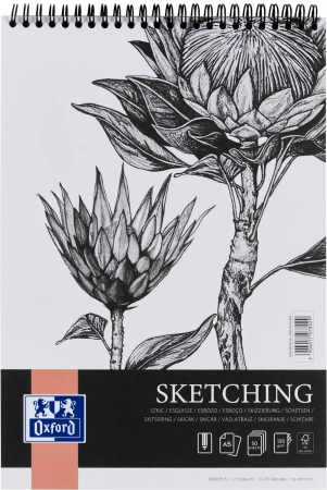 Blok Oxford Artistic Szkicowy A5 50 kartek 130g Spirala