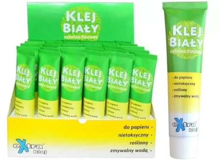 Klej biały szkolno-biurowy 50g (30szt) - eXtra klej