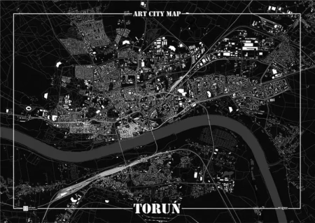 Plakat dekoracyjny - Toruń - Art-Map