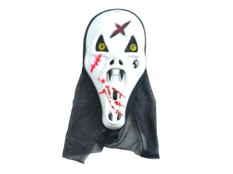 Maska Krzyk biała - blizny - MFP