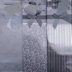 Torebka ozdobna złocona z kokardą PL-13KZ butelka - Panorama