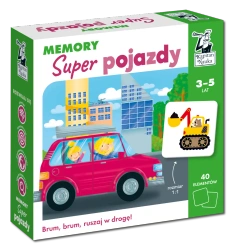 Gra Memory Super pojazdy Kapitan Nauka - opracowanie zbiorowe