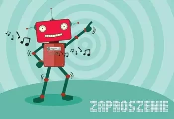 Zaproszenie ZZ-061 Robot (5 szt.) - Kukartka