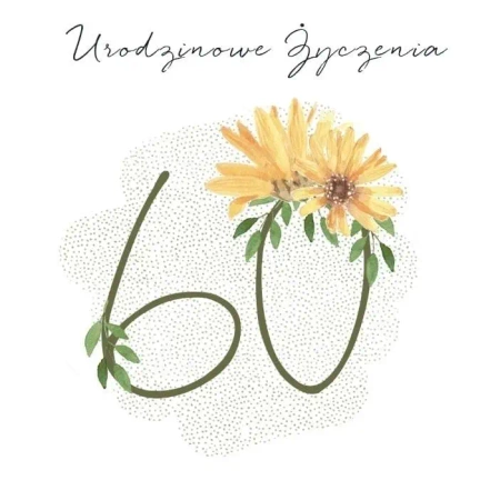 Karnet Swarovski kwadrat CL4560_PO Urodziny 60 - Clear Creations