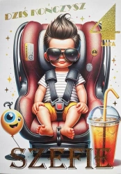 Karnet Urodziny 4 3K - YEKU