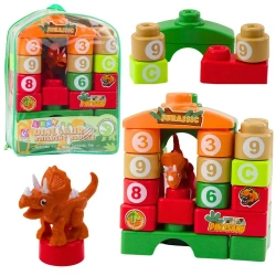 Klocki konstrukcyjne edukacyjne cyfry litery - Leantoys