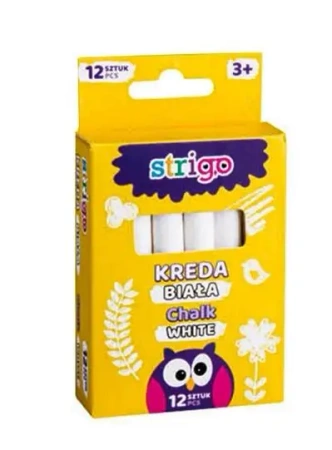 Kreda biała 12 sztuk STRIGO