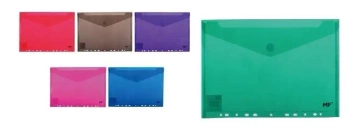 Teczka kopertowa A4 zawieszana PP na rzep MIX - MP Main Paper