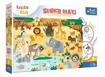 Puzzle 24 Super Maxi Bobaski na safari TREFL
