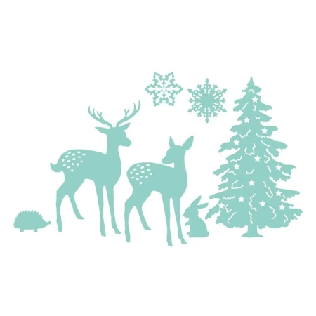 Zestaw wykrojników - Winter wonderland 7szt - Dalprint dpCraft