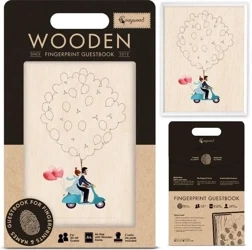 Księga gości na odciski palców Ślub Skuter - Cozywood