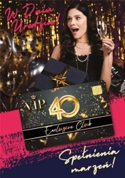 Karnet Urodziny 40 Gift-M - Armin Style