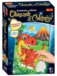 Obrazek z cekinów. Dinozaur Trex - Ranok-Creative