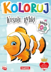 Wesołe rybki. Koloruj - Opracowanie zbiorowe