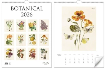 Kalendarz 2026 ścienny Botanika rośliny natura - Skona Ting