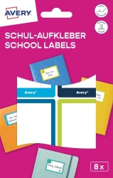 Naklejki szkolne - 48x70 mm 8 naklejek - Zdesign