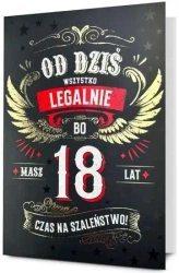 Karnet B6 Urodziny Osiemnastka - Pan Dragon