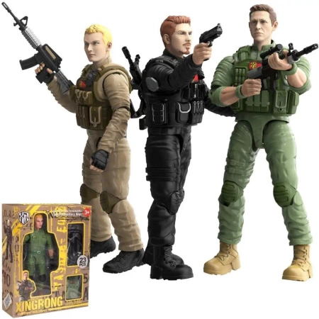 Żołnierz z bronią MIX - Trifox