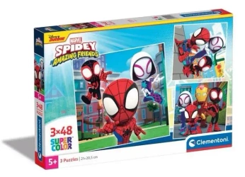 Puzzle 3x48 Super Kolor Spidey - Clementoni