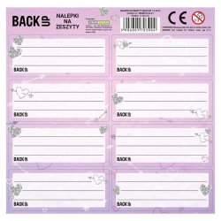 Nalepki na zeszyty BackUp 7 A32 (25szt) DERFORM