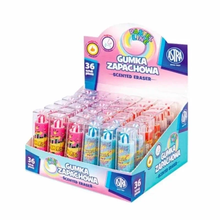 Gumka zapachowa - szminka (36szt) ASTRA - ASTRA papiernicze