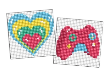 Diamentowa mozaika Kids - Serce i joystick 9x9cm - Ideyka