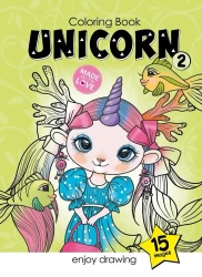 Kolorowanka A4 15 obrazków Jednorożce 2 - Fresh