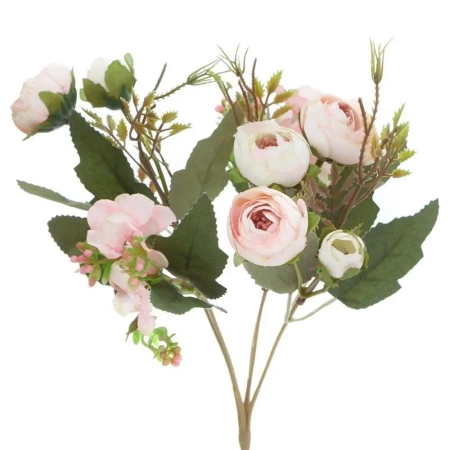 Bukiet kamelii pudrowy róż 29cm - Dalprint dpCraft