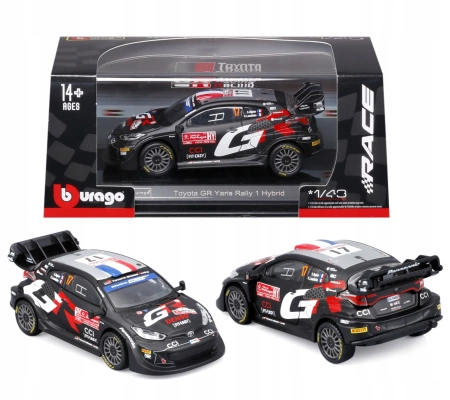 BBU 1:43 RaceToyota GR2024 Yaris Ogier #17 38323 - Bburago
