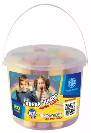 Kreda Jumbo Wiaderko Fun 20szt ASTRA - ASTRA papiernicze