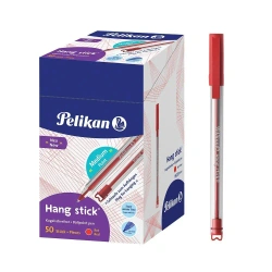 Długopis Hang Stick czerwony (50szt) - PELIKAN