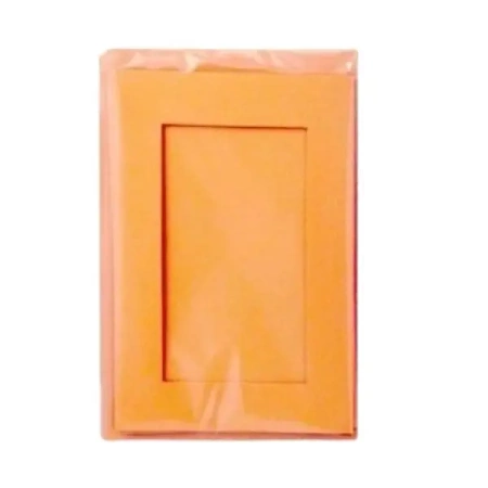 Karty passepartout prostokąt pomarańcz 10,5x15cm - Galeria Hobby