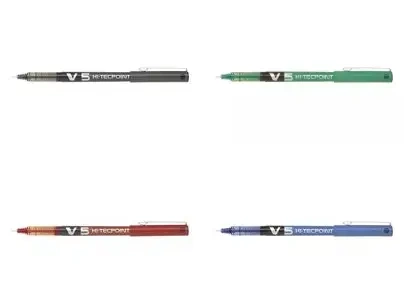 4x Cienkopis kreślarski PILOT Hi-Tecpoint V5 0,5 mm ZESTAW